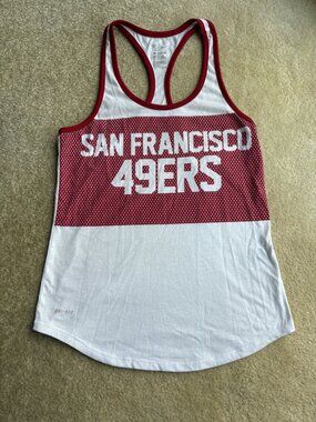 San Francisco 49ers Women Nike Dri Fit Tank Top Shirt Football NFL - Small